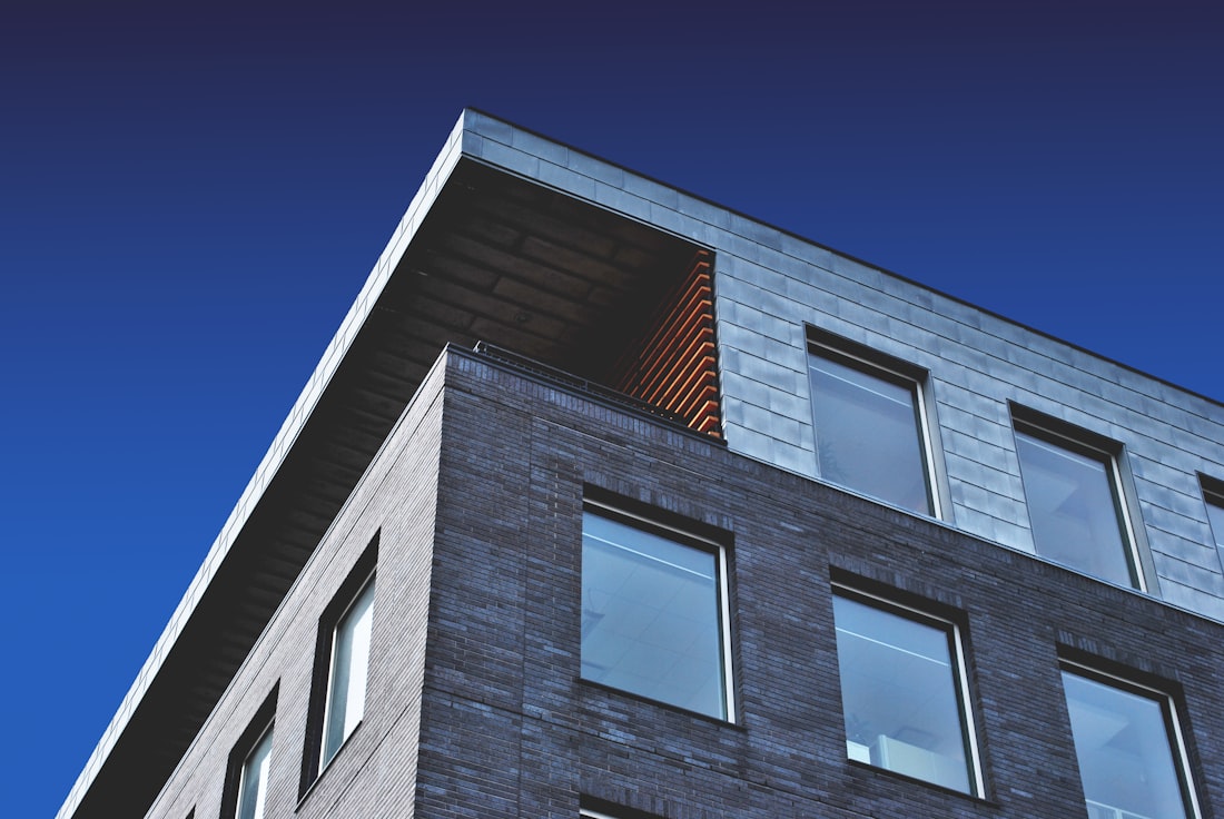 Exterior of an attached multi-unit townhome building
